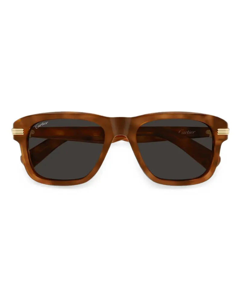 Cartier Sonnenbrille in Schildpattoptik - Braun Braun