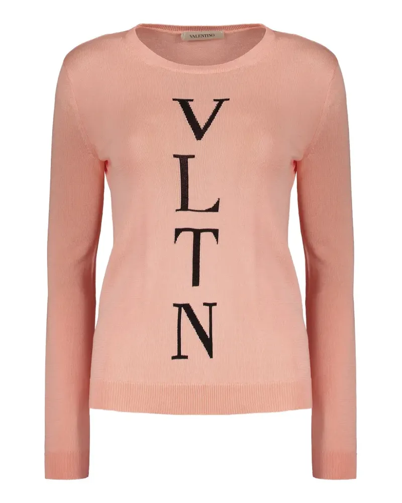 Valentino Garavani VLTN Pullover mit Intarsien-Muster - Rosa Rosa