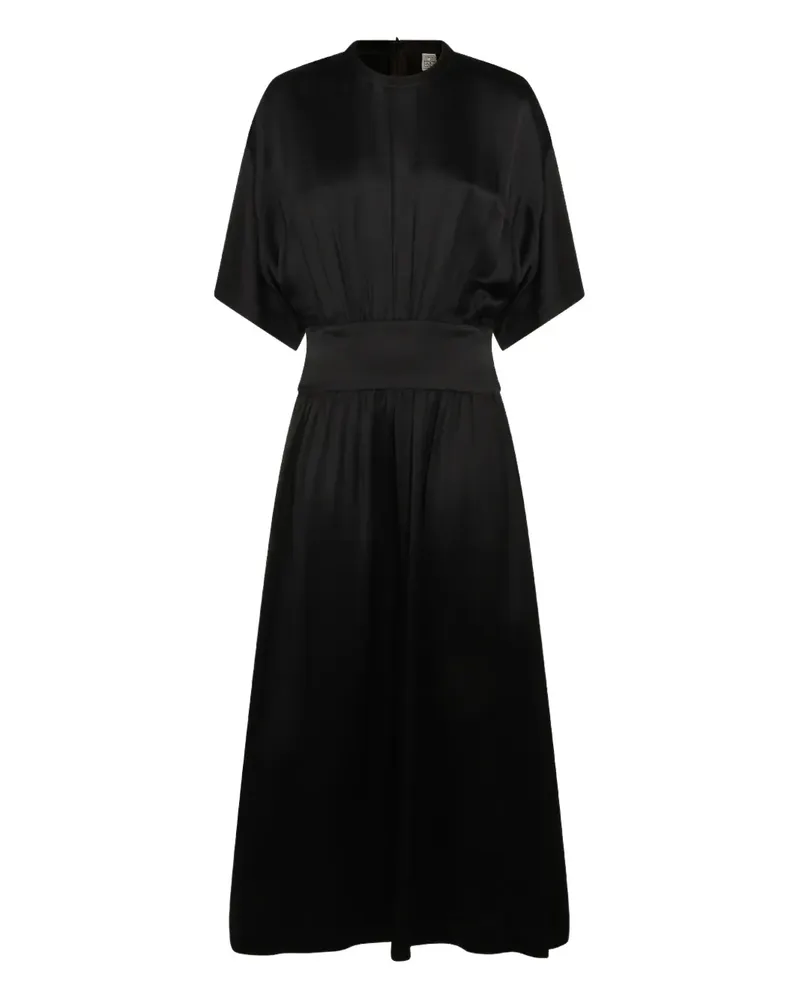 Totême short-sleeve maxi dress - Schwarz Schwarz