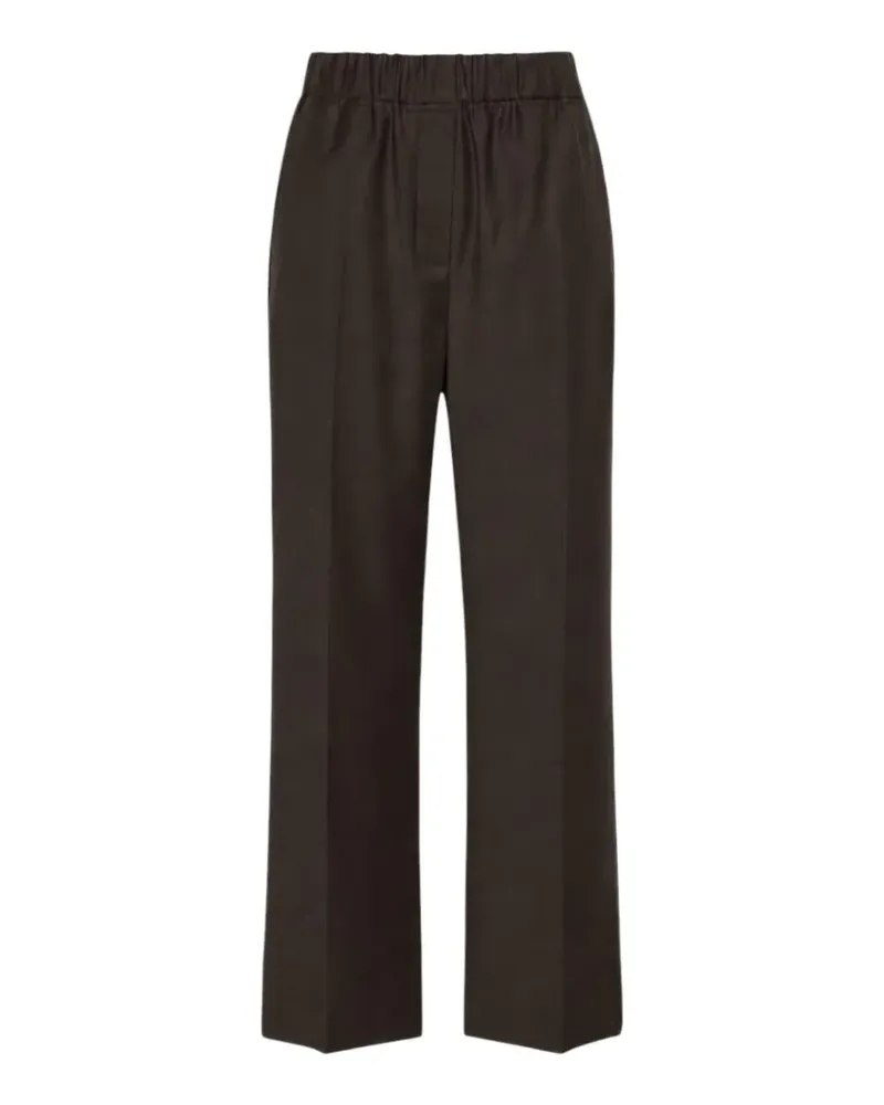 Max Mara Hose mit Bügelfalten - Braun Braun