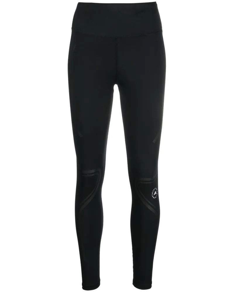 adidas Leggings mit hohem Bund Schwarz