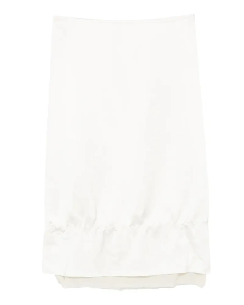 Totême Midirock im Layering-Look - Weiß Weiß