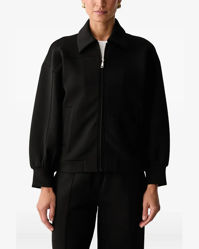 Twin-Set zip-up pintuck tracksuit - Schwarz Schwarz