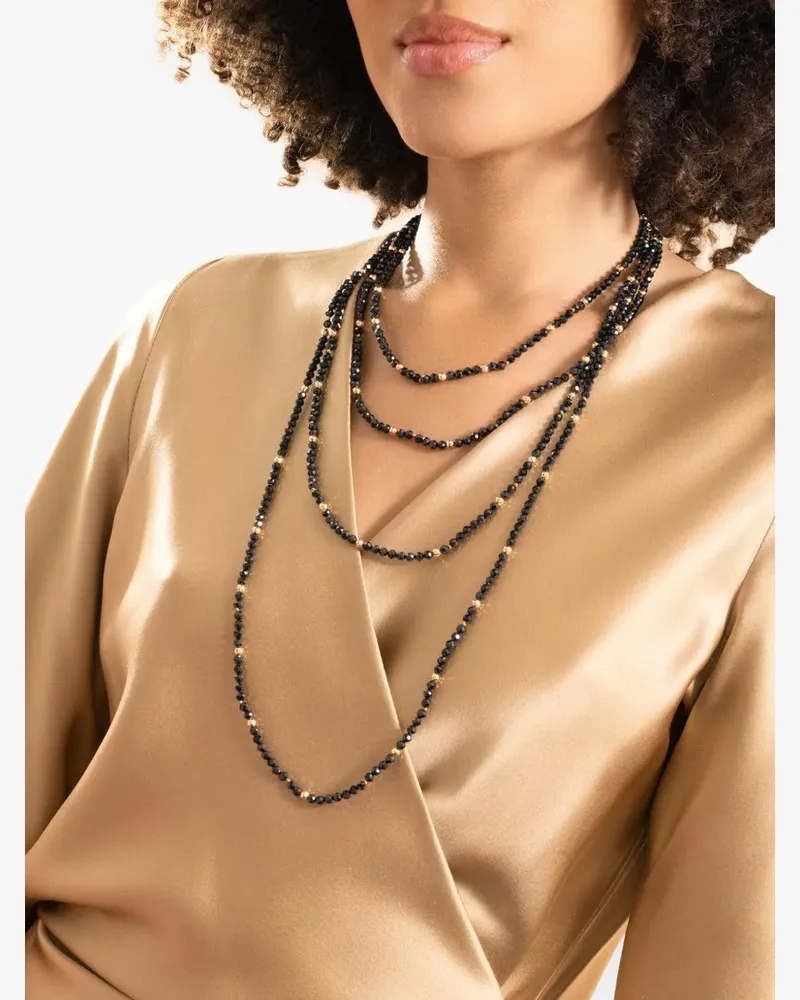 Robinson Pelham Utopia beaded necklace - Schwarz Schwarz