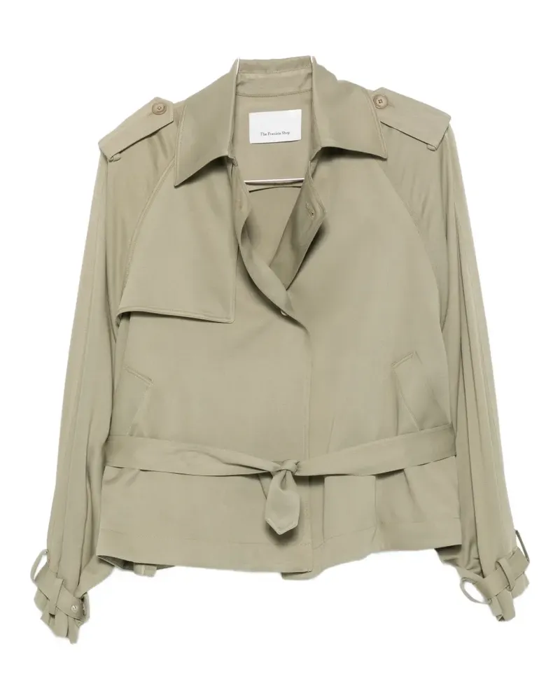 FRANKIE Shop Elva Jacke mit Gürtel - Grün Grün
