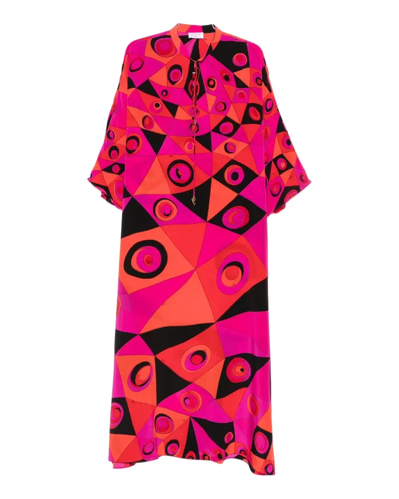 Emilio Pucci geometric-print kaftan - Rosa Rosa