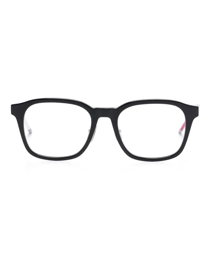 Thom Browne Brille mit eckigem Gestell - Schwarz Schwarz