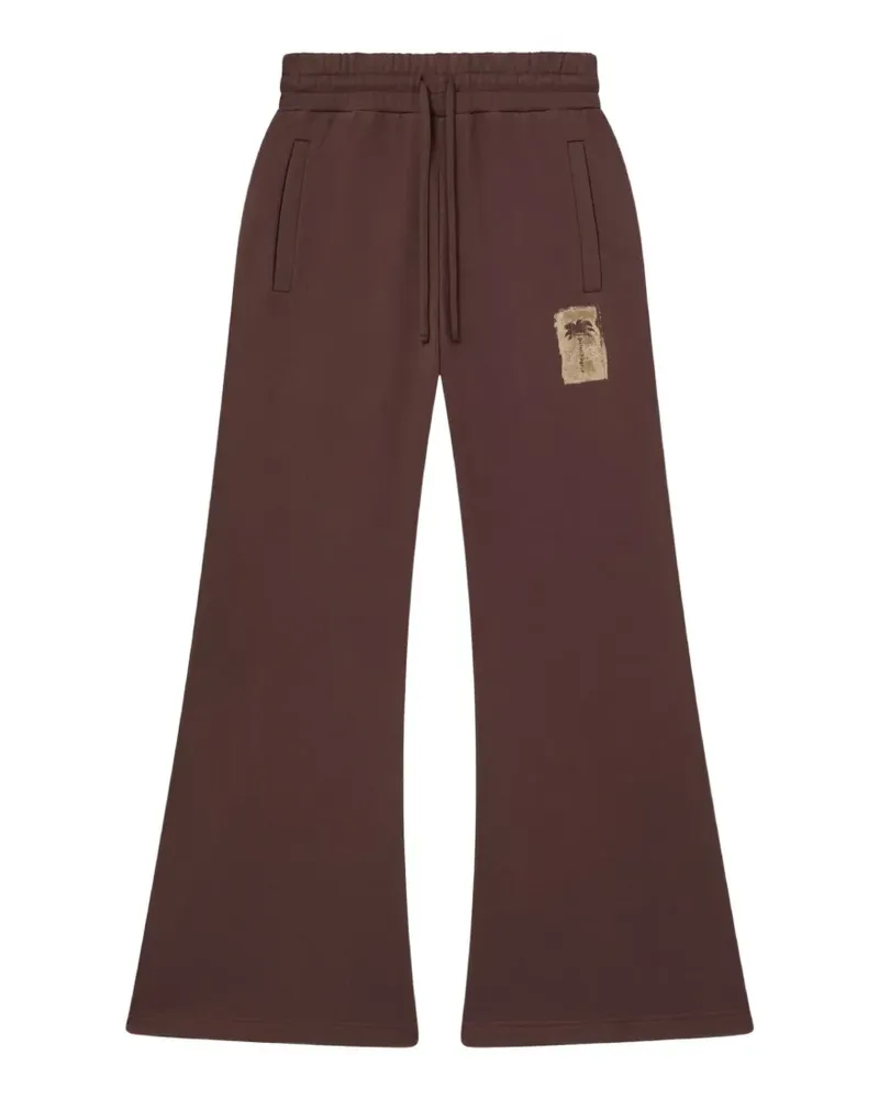 Palm Angels Jogginghose mit Palmen-Patch - Braun Braun
