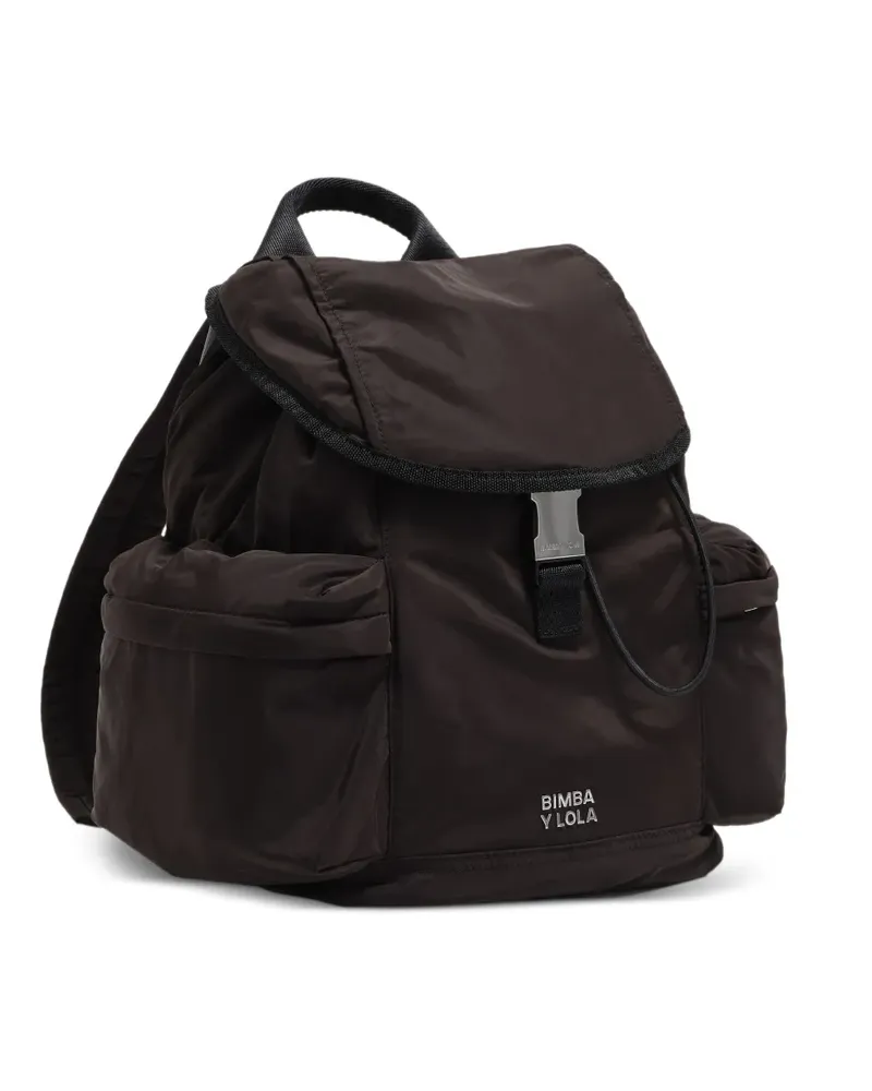 BIMBA Y LOLA Großer Rucksack mit Kordelzug - Braun Braun