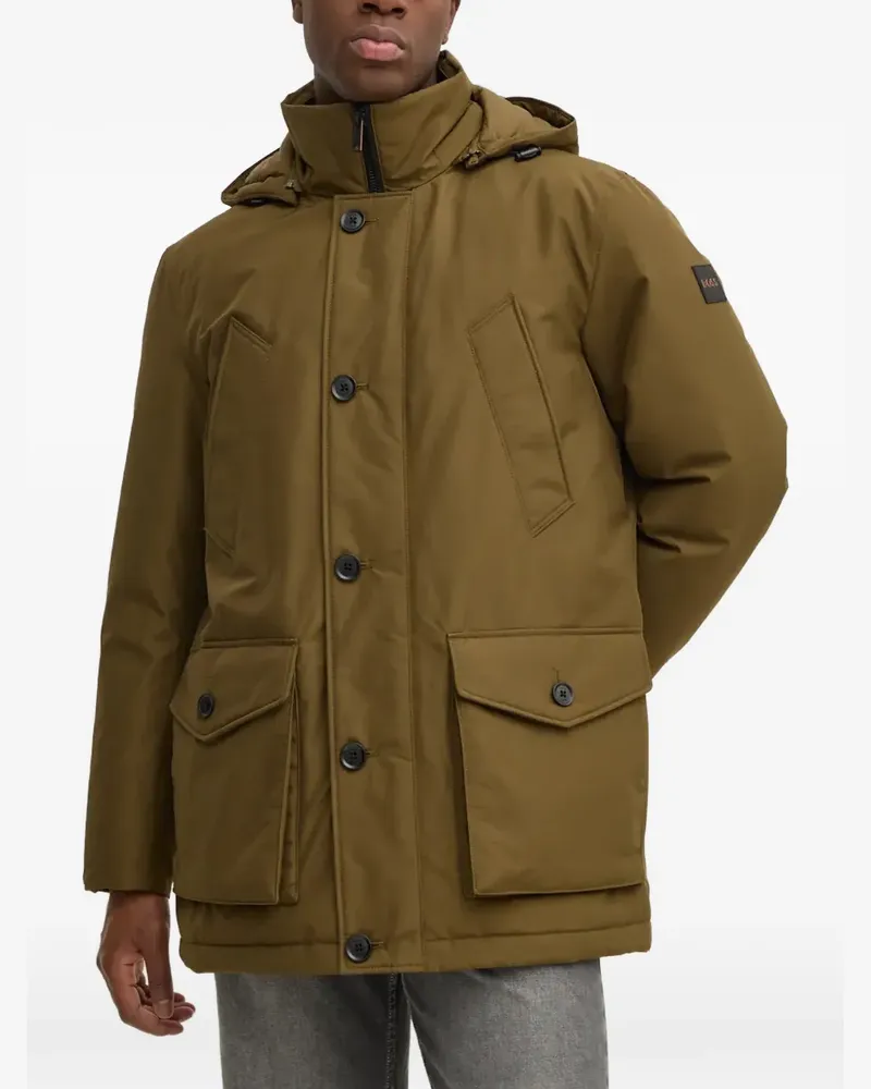 HUGO BOSS button hooded jacket - Grün Grün
