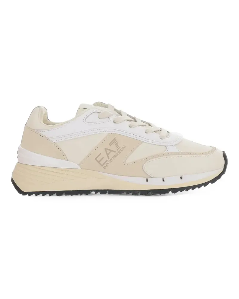 EA7 OTG Sneakers mit Einsätzen und Logo-Print - Nude Nude
