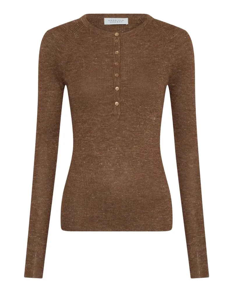 Gabriela Hearst Agnes polo top - Braun Braun