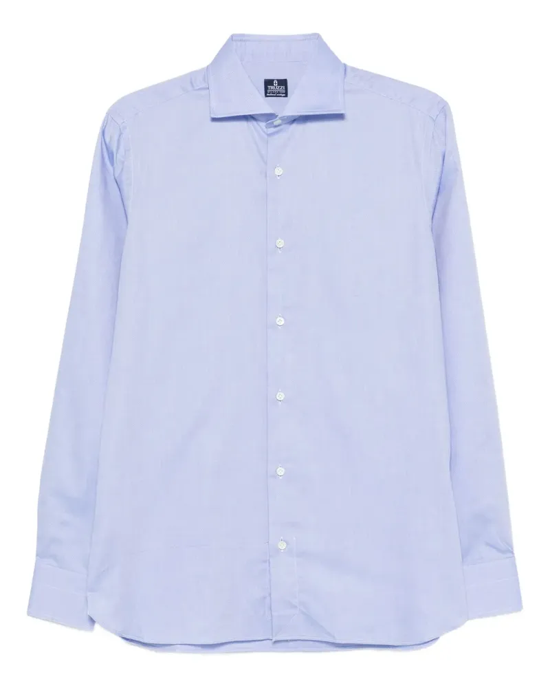 Truzzi Button-down-Hemd aus Baumwolle - Blau Blau