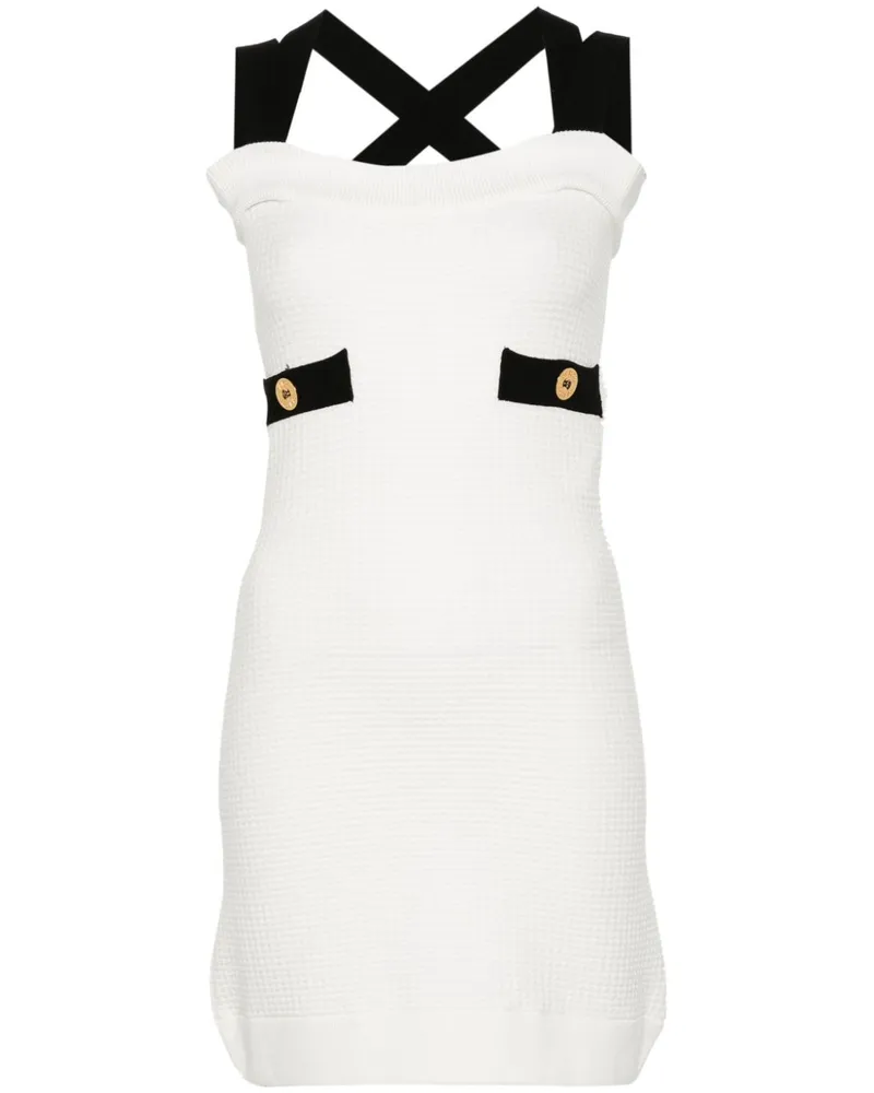 Patou Kleid mti 3D-Strick - Weiß Weiß