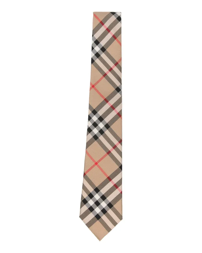 Burberry Krawatte mit Karomuster - Nude Nude