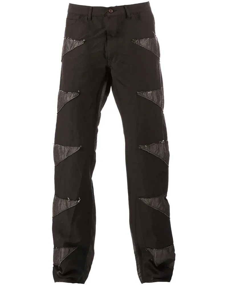 Comme des Garçons patchwork trousers - Schwarz Schwarz