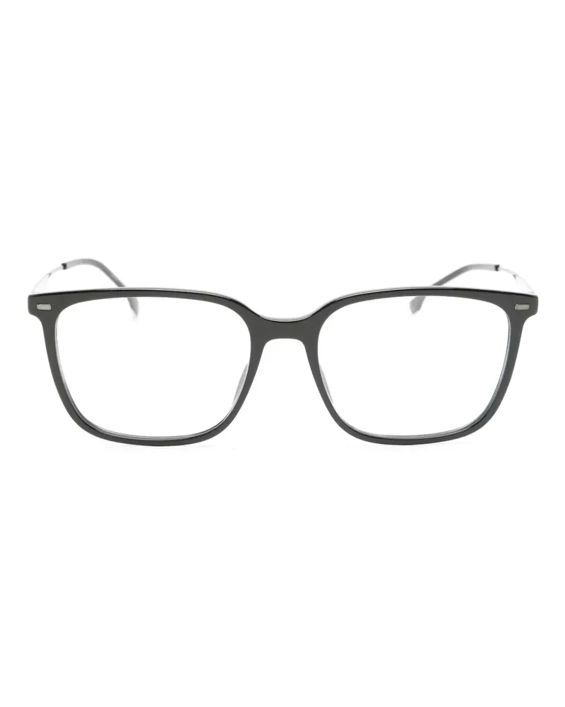 HUGO BOSS Brille mit eckigem Gestell - Schwarz Schwarz