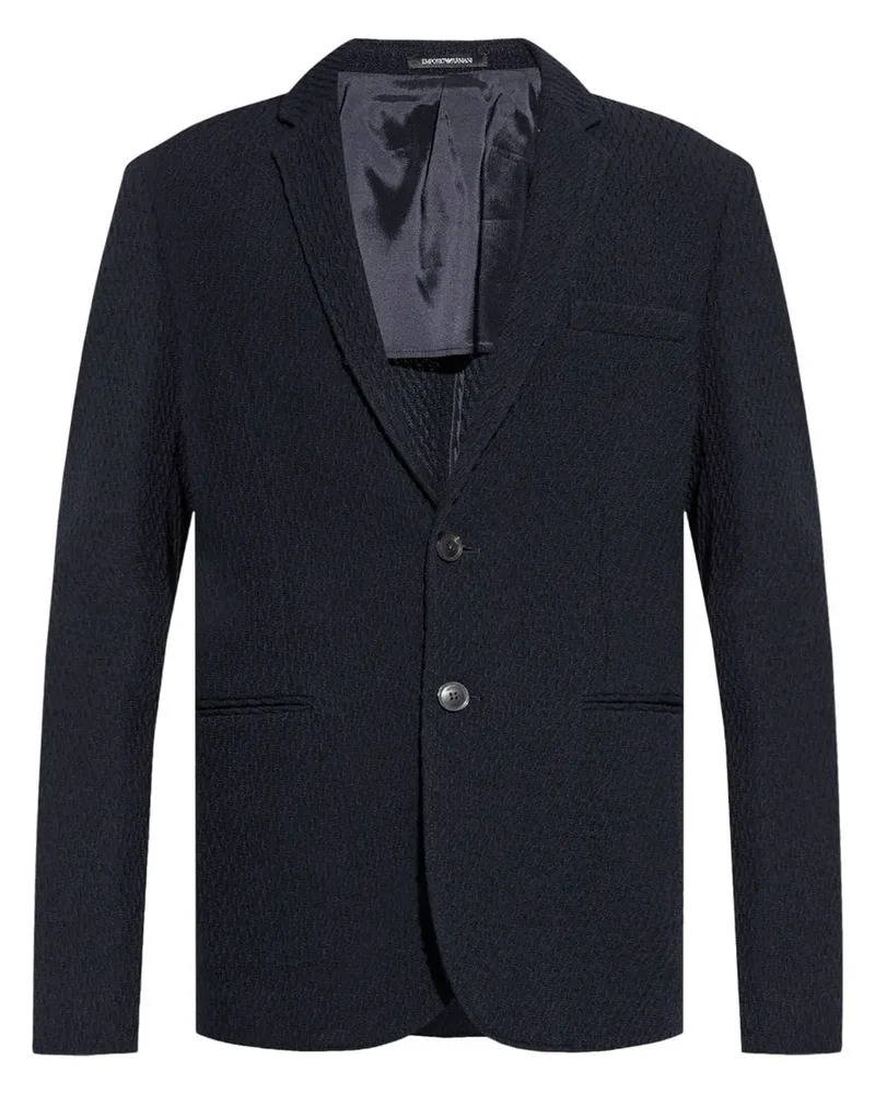 Emporio Armani Geknöpftes Sakko - Blau Blau