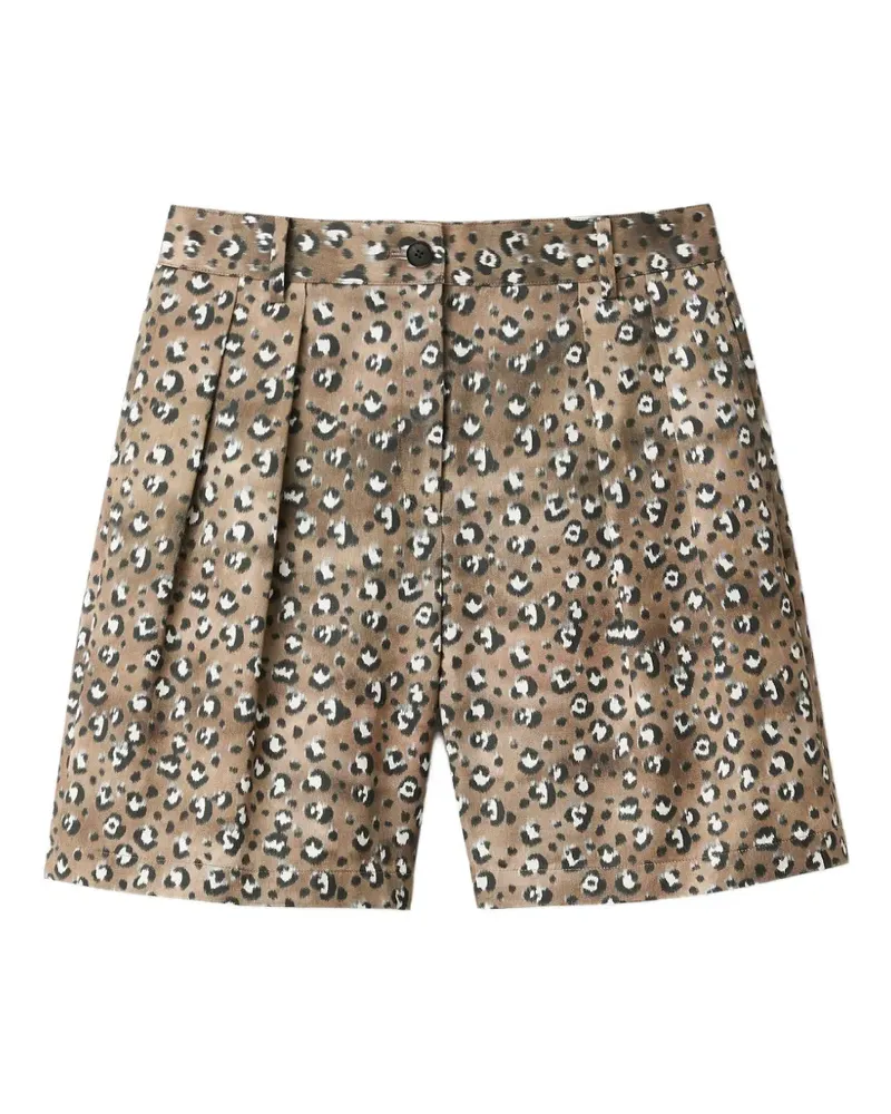 Lafayette148 Shorts mit Animal-Print - Nude Nude