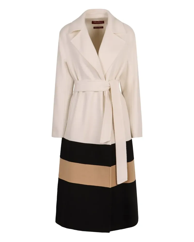 Max Mara Arena Mantel in Colour-Block-Optik - Nude Nude