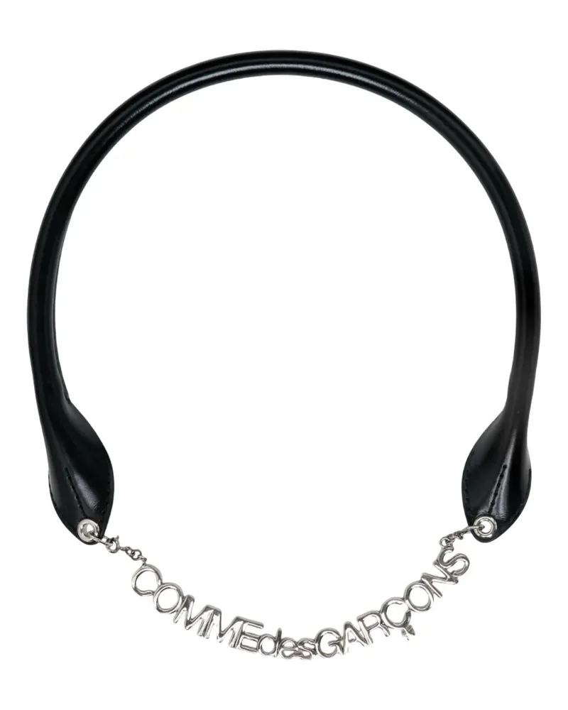 Comme des Garçons logo-lettering necklace - Silber Silber