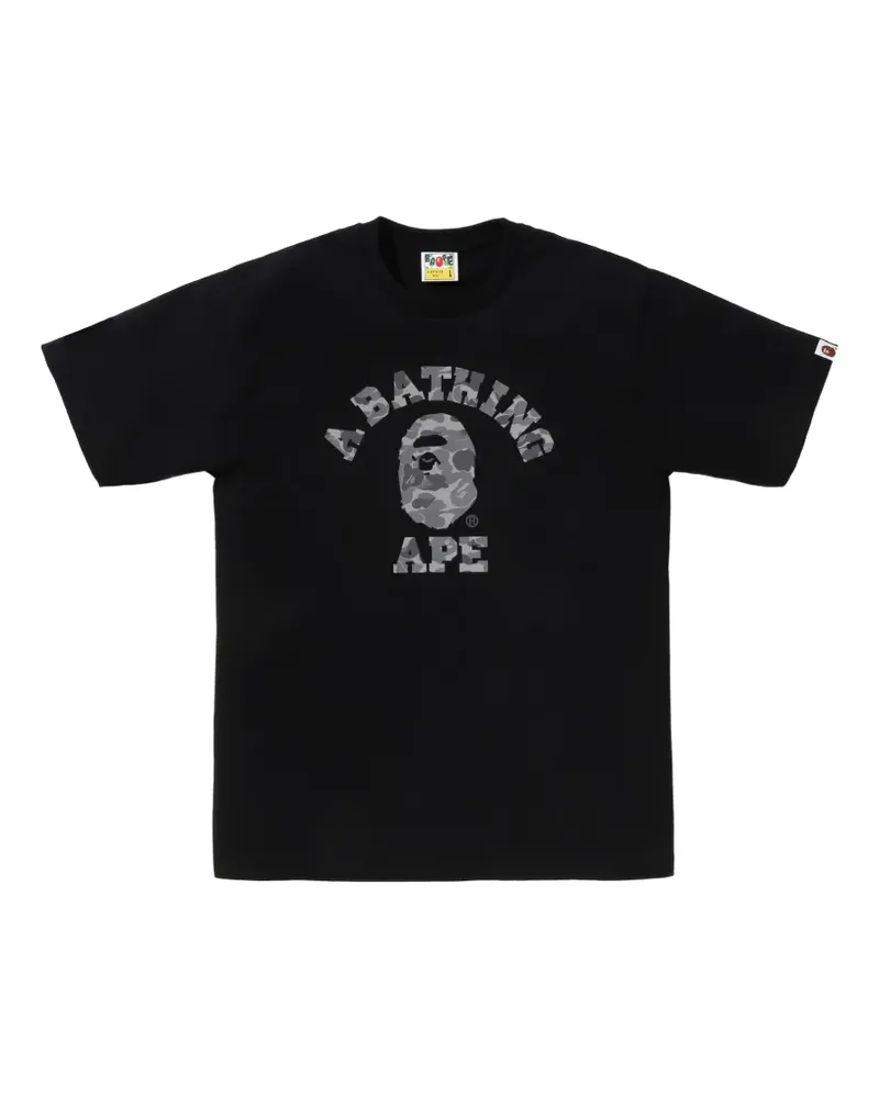 BAPE logo-print T-shirt - Schwarz Schwarz