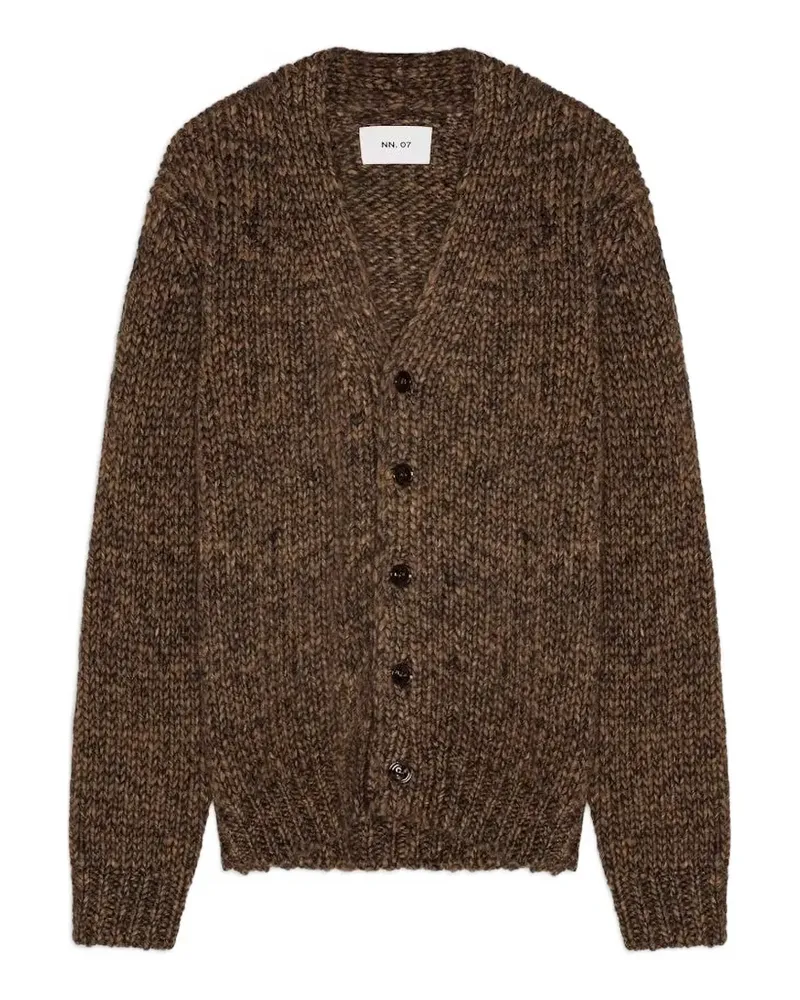NN 07 Osky Mouline-Cardigan - Braun Braun
