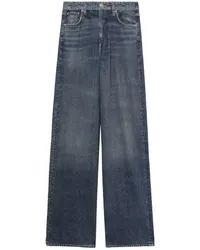 Rag & Bone Halbhohe Wide-Leg-Jeans Blau