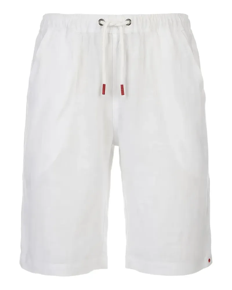 Kiton drawstring-waistband shorts - Weiß Weiß