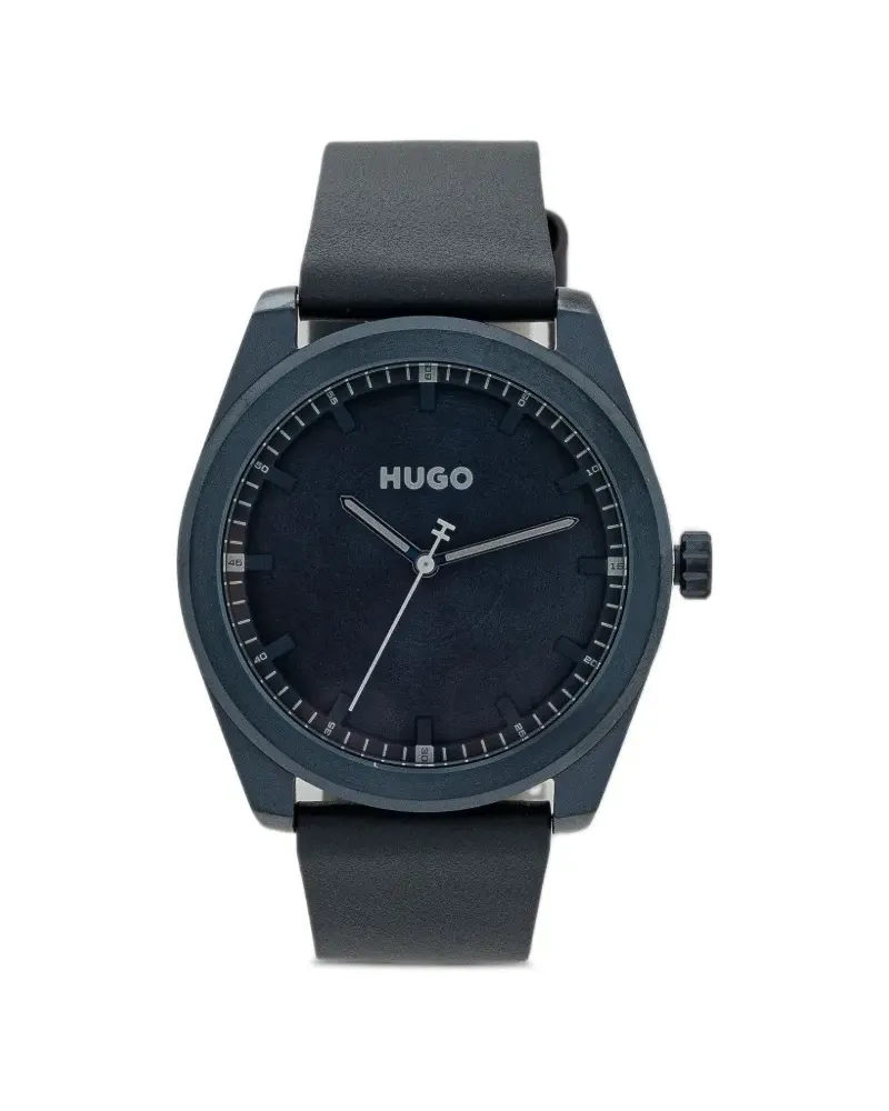 HUGO BOSS Armband aus Leder 42mm - Blau Blau