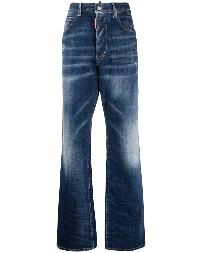 Dsquared2 Gerade Jeans mit lockerem Schnitt - Blau Blau