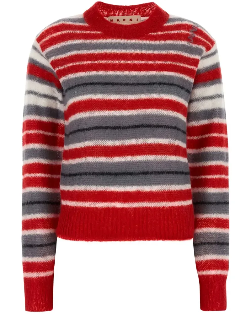 Marni Pullover mit Logo-Stickerei - Rot Rot