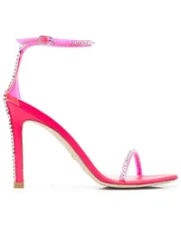 Stuart Weitzman Gilda Sandalen mit Kristallen 120mm Rosa