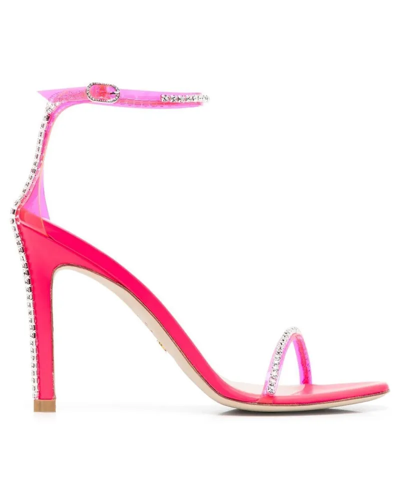 Stuart Weitzman Gilda Sandalen mit Kristallen 120mm - Rosa Rosa