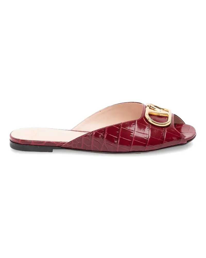 Valentino Garavani Vlogo signature flat sandals - Rot Rot