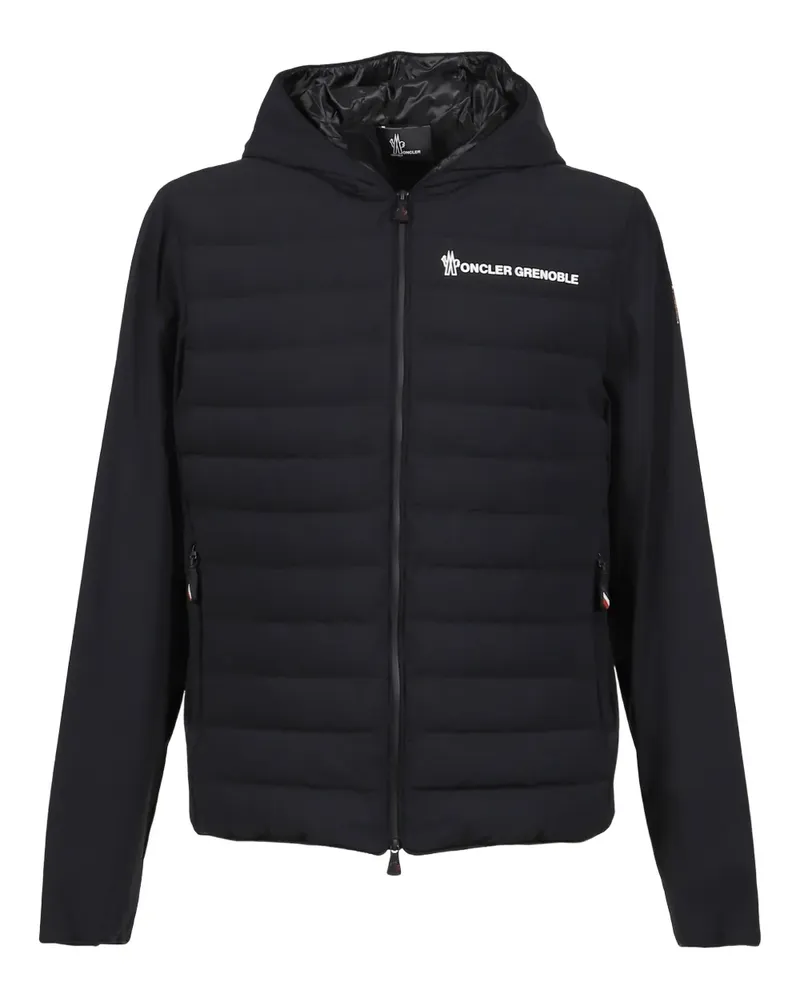 Moncler logo hooded jacket - Schwarz Schwarz