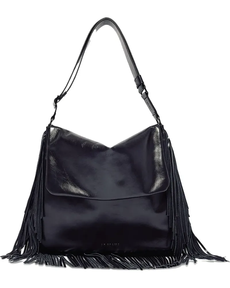 Orciani Fringe shoulder bag - Schwarz Schwarz