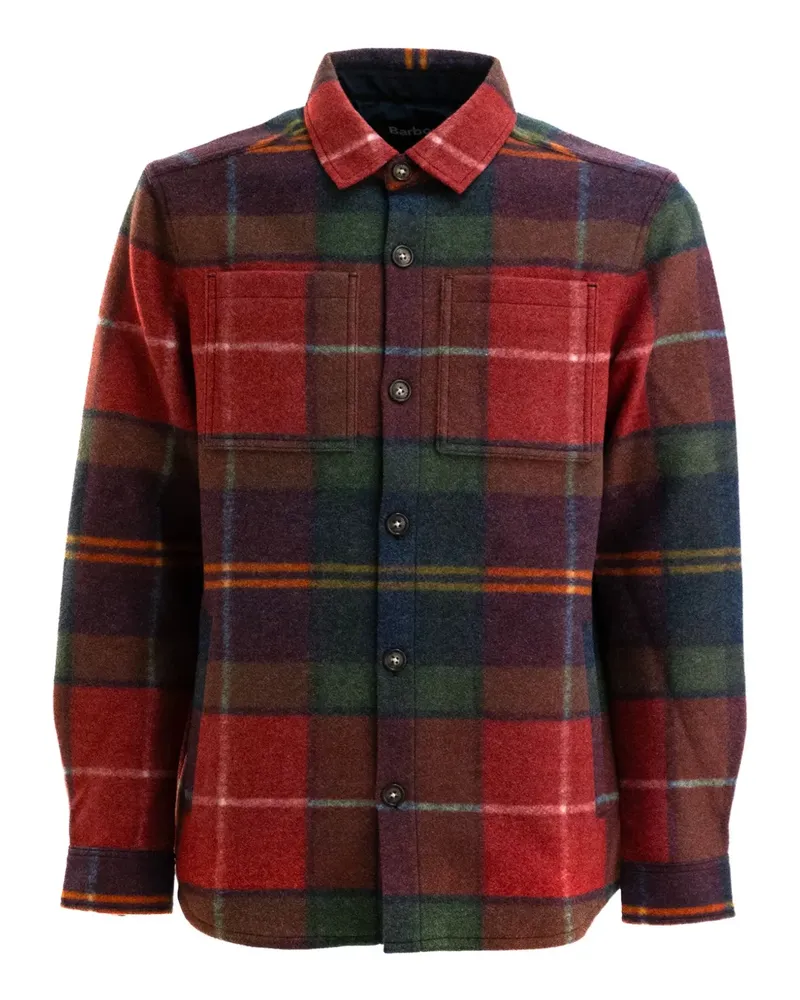 Barbour Hemdjacke mit Karomuster - Rot Rot