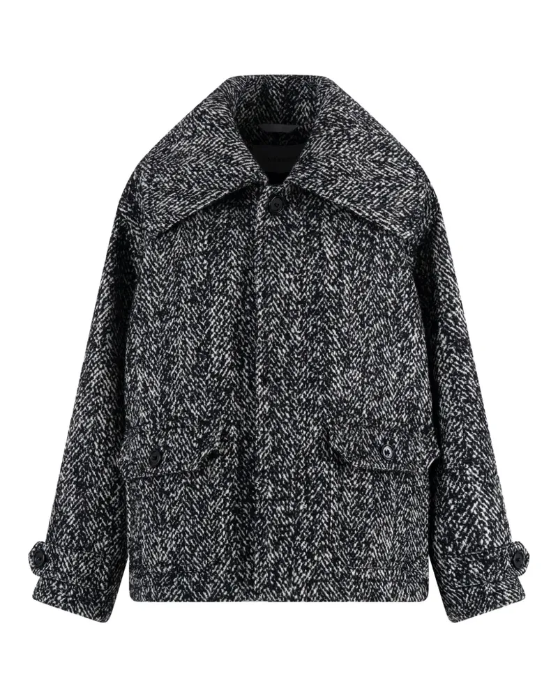 Balenciaga Cocoon herringbone jacket - Schwarz Schwarz