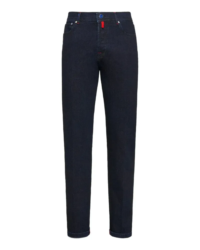 Kiton Jeans im Five-Pocket-Design - Blau Blau