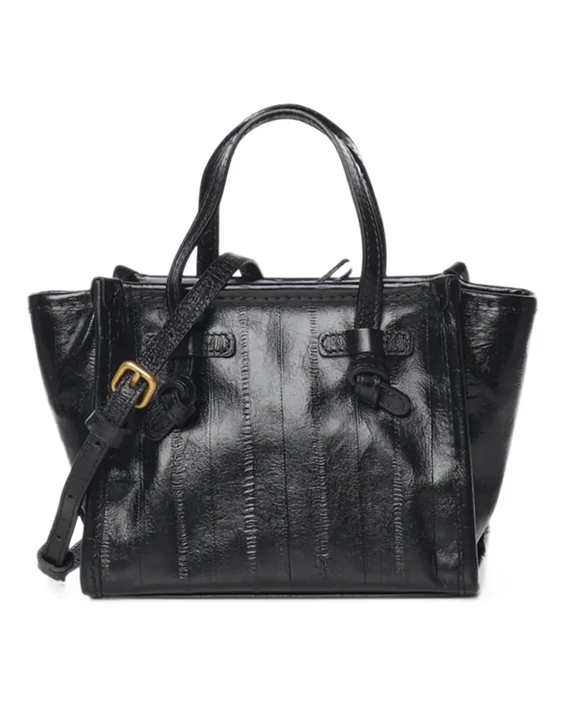 Gianni Chiarini small Miss Marcella knot-detail leather tote bag - Schwarz Schwarz