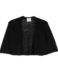 forte_forte Cropped-Cardigan Schwarz