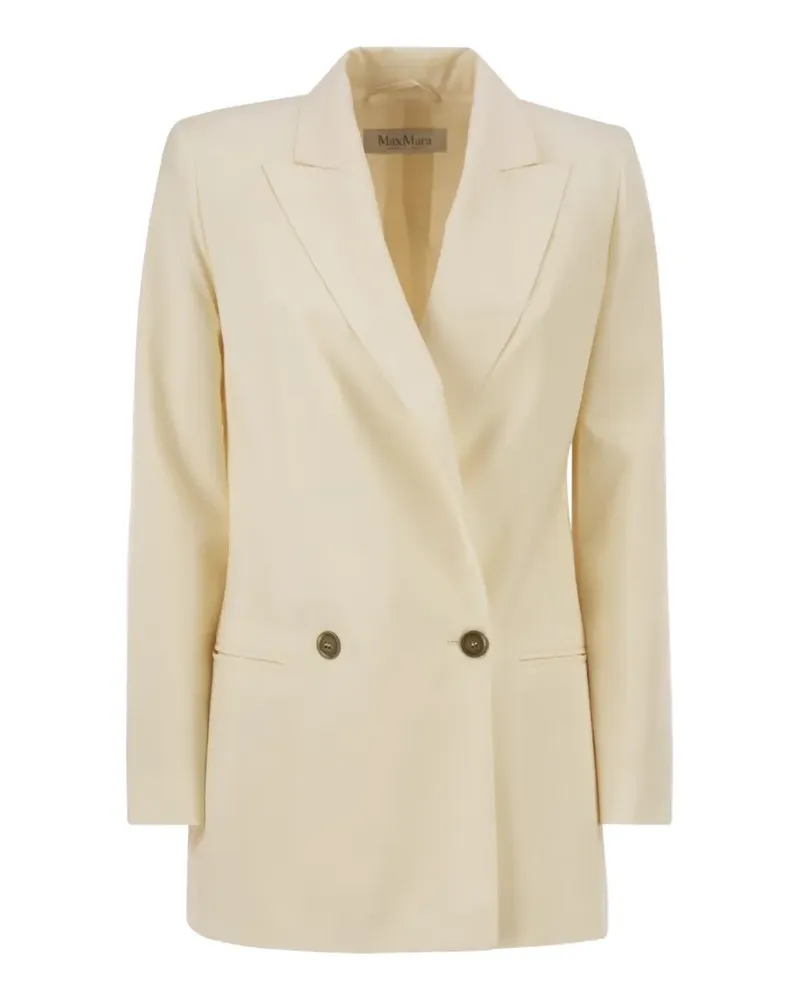 Max Mara double-breasted peak-lapel blazer - Nude Nude