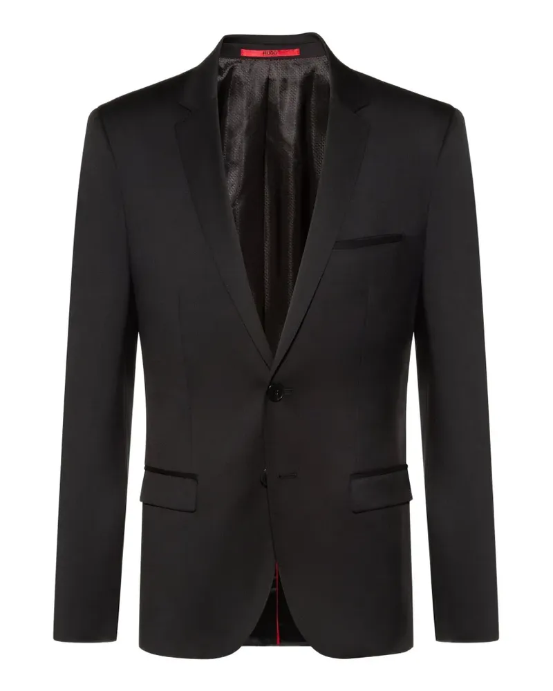 HUGO BOSS notch-lapel two-button jacket - Schwarz Schwarz