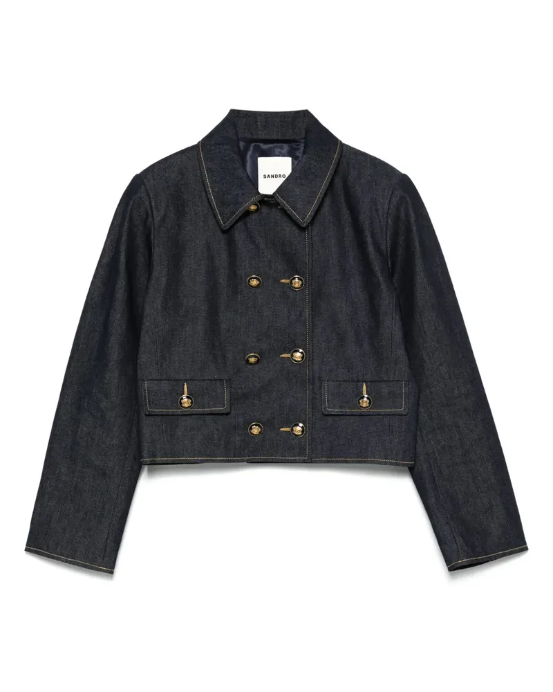 Sandro Klassische Jeansjacke - Blau Blau