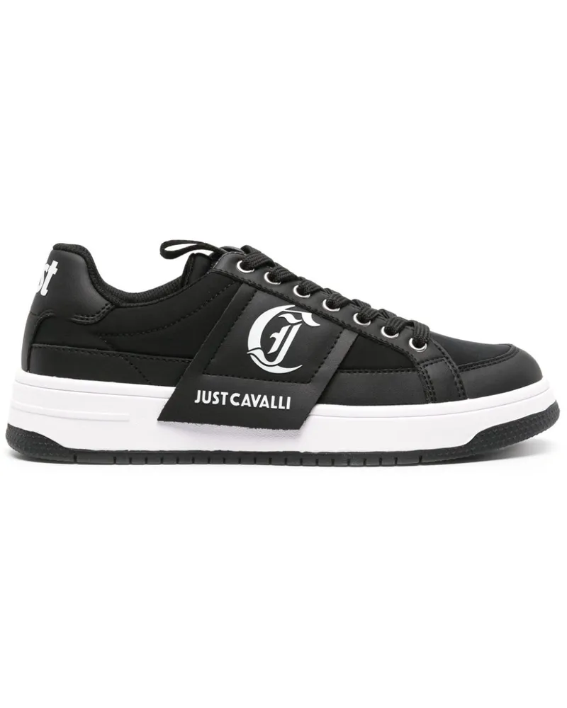 Just Cavalli Sneakers mit Logo-Print - Schwarz Schwarz