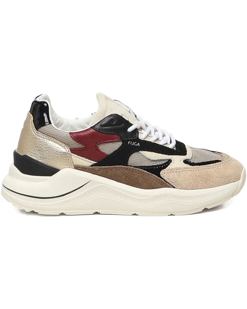 D.A.T.E. Sneakers mit Kontrasteinsätzen - Nude Nude