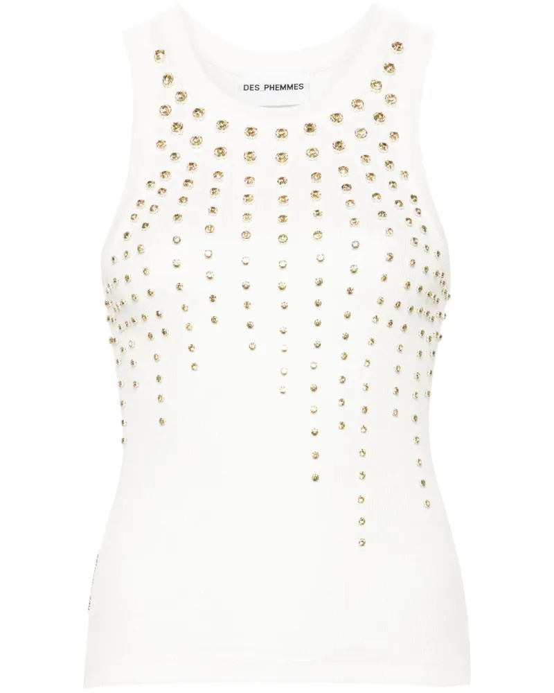 Des Phemmes Cold-Dye Tanktop - Weiß Weiß