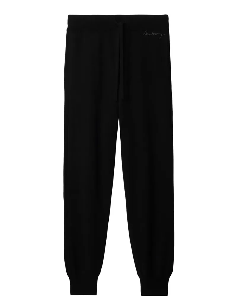 Burberry Jogginghose mit Logo - Schwarz Schwarz