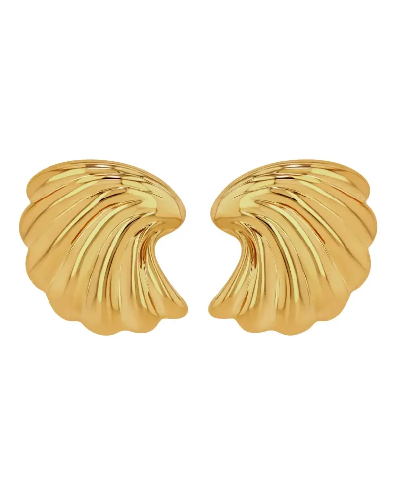 Anine Bing Curved Shell Ohrringe - Gold Gold